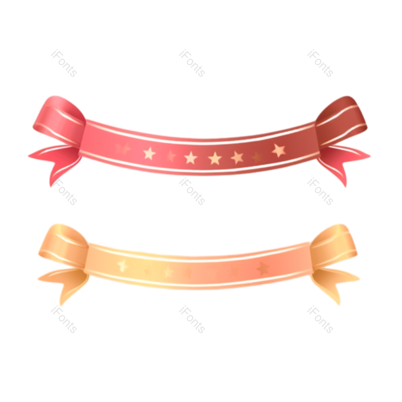 彩带图片,丝带元素,金币PNG,蝴蝶结免抠素材